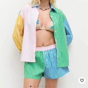 Cider Multicolor Striped Long Sleeve Shirt